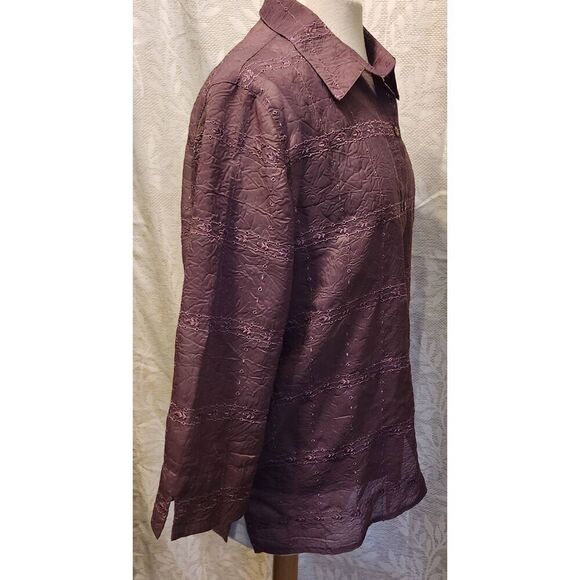 Alfred Dunner 2 piece button-up top - Picture 10 of 12